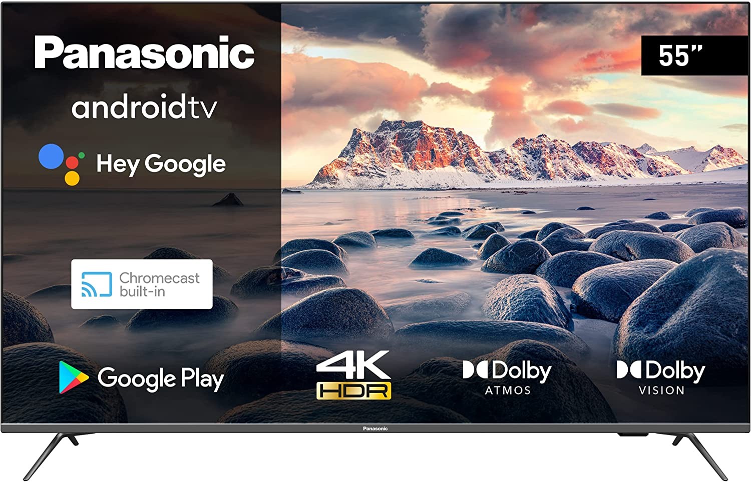 Panasonic TX-55JXW704 Android TV 139cm LED TV（55インチ、4K UHD TV、スマートTV）ブラック