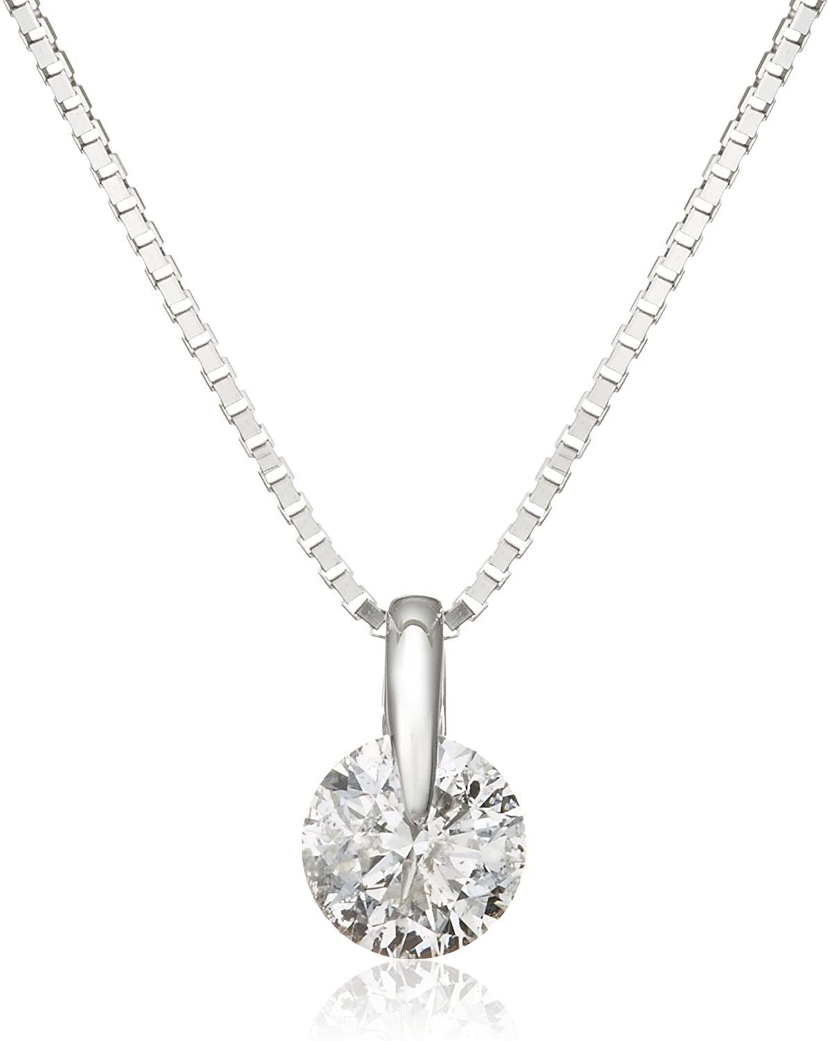 Diamond necklace [Appraisal certificate 0.5ct / H color / SI2 class / Good cut]