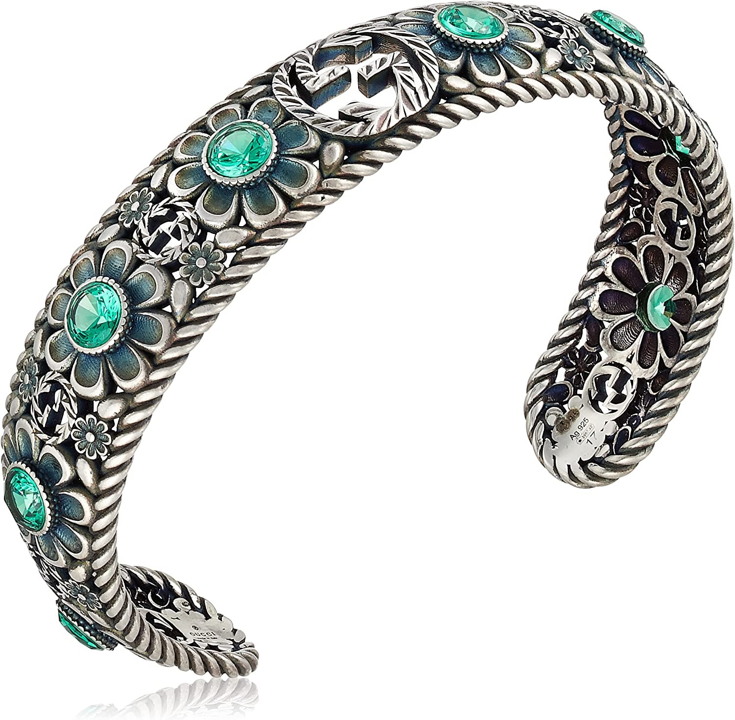 グッチグッチスターリングシルバーブレスレット607107-J7457-8137シルバー